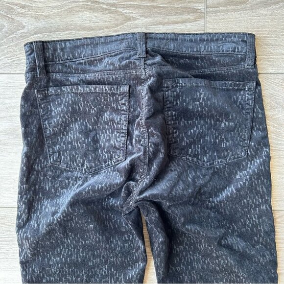 J Brand Super Skinny Printed  Velour Velvet Jeans - Picture 11 of 12